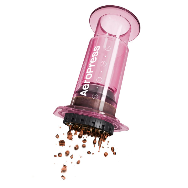 Aerobie AeroPress Clear PINK Coffee Press