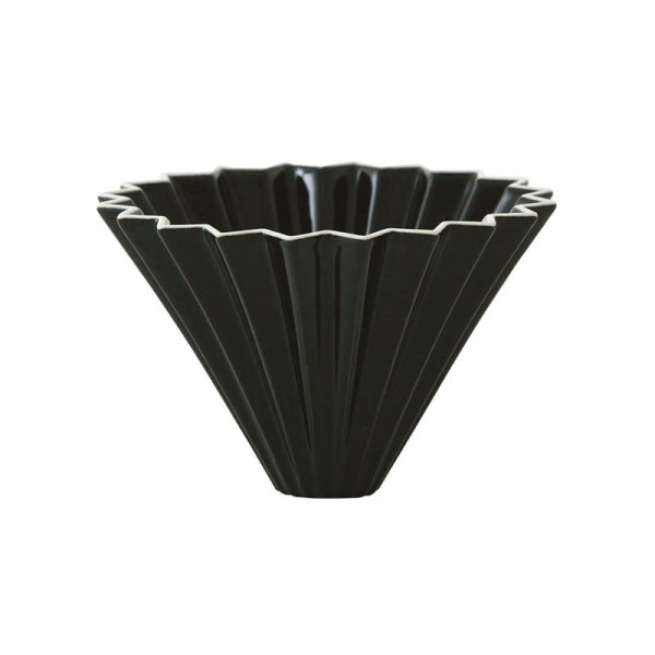 Origami Dripper M matte Black, 4 Tassen, Porzellan